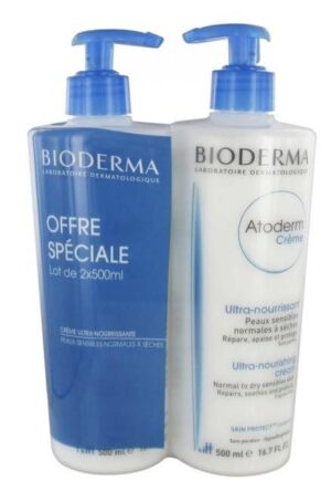 Bioderma - Atoderm crème ultra-nourissant - Lot de 2x500ml