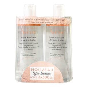 Lotion micellaire - Nettoie, démaquille, apaise - Lot de 2x500ml