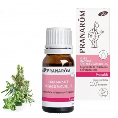 PranaBB - Huile massage défenses naturelles - Augmente la résistance de l'organisme
