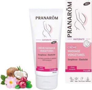 PranaBB BIO- Crème massage vergetures - Souplesse, élasticité