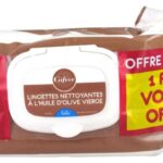 Lingettes nettoyantes à l'huile d'olive vierge - 60 lingettes + pack offert