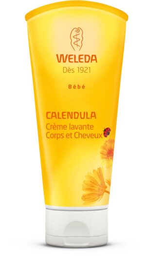 Weleda Bébé Crème Lavante Calendula Corps Et Cheveux Tube