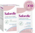 Saforelle - Lingettes intimes fraicheur & douceur 10 lingettes
