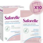 Saforelle - Lingettes intimes fraicheur & douceur 10 lingettes