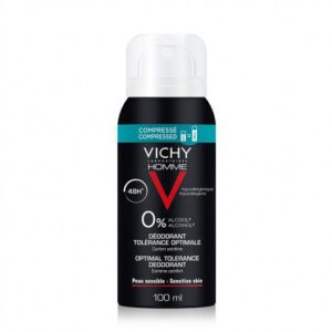VICHY HOMME - Déodorant tolétance optimale 0% 48h- Peau sensible - 100ml