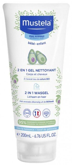 Mustela- Gel Nettoyant 2en1 à l'Avocat 200 ml