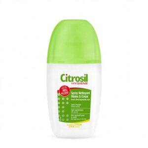 Citrosil hygiène - Spray nettoyant maison et corps sans rinçage - Essence citron - 75ml