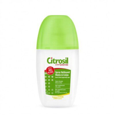 Citrosil hygiène - Spray nettoyant maison et corps sans rinçage - Essence citron - 75ml