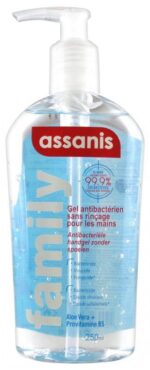 Assanis family - Gel hydroalcoolique sans rinçage pour les mains - 250ml
