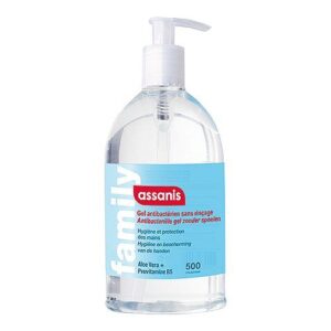 Assanis family - Gel hydroalcoolique sans rinçage pour les mains - 500ml