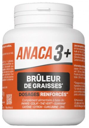Anaca 3+ - Brûleur de graisses - Dosages renforcés - 120 gélules
