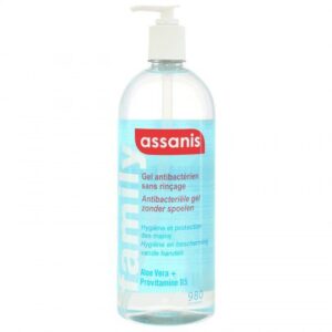 Assanis family - Gel hydroalcoolique sans rinçage pour les mains - 980ml