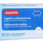 Lingettes antibactériennes - Hygiène et protection des mains - 25 lingettes