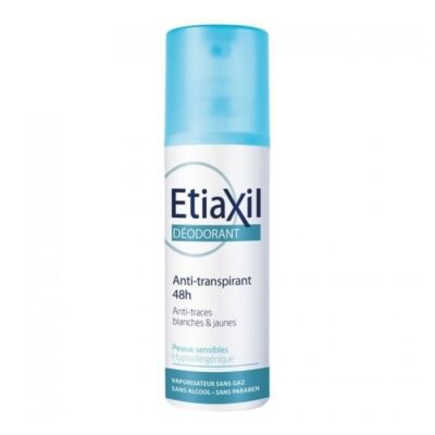 ETIAXIL - Déodorant spray anti-transpirant - Protection 48h - Peaux sensibles - 100ml