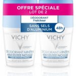 Déodorant minéral - Actif anti-odeur d'origine naturelle - Lot de 2 x 50ml