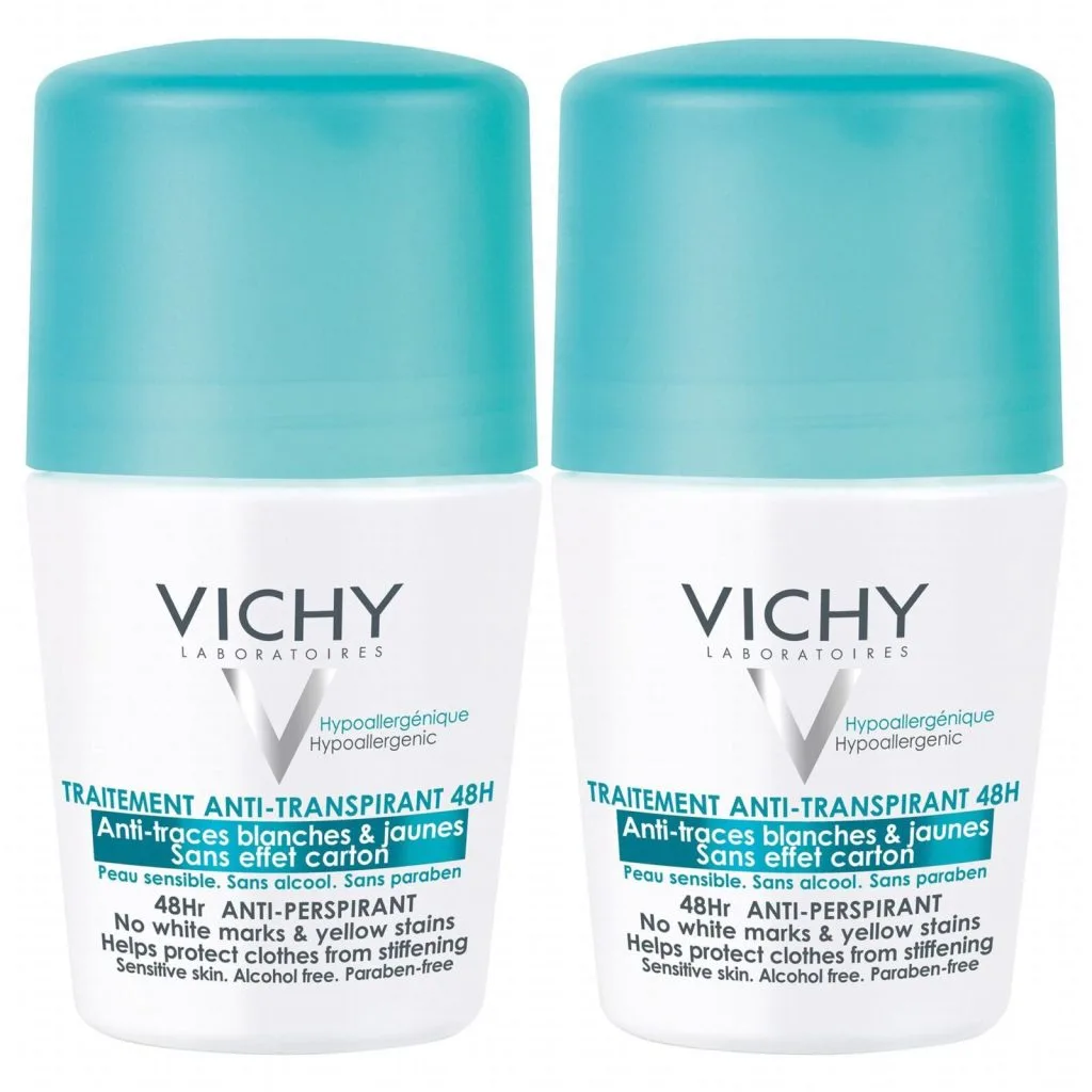 Traitement anti-transpirant - Anti-traces blanches & jaunes 48H - Lot de 2 x 50ml