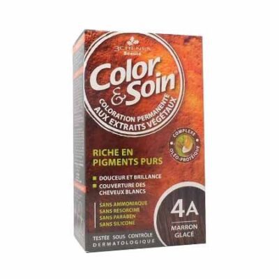 Color & soin - Riche en pigments purs - 4A - Marron glacé - 135ml