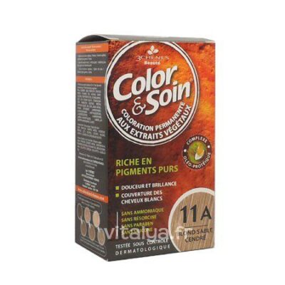 Color & soin - Riche en pigments purs - 11A - Blond sablé cendré - 135ml