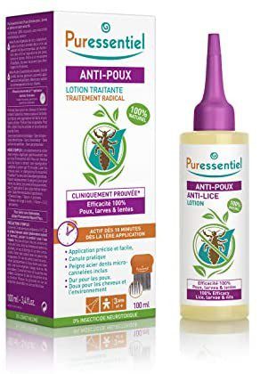 PURESSENTIEL Anti-poux - Lotion Traitante avec Peigne - 100ml