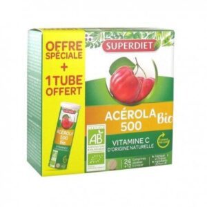 Acérola 500 BIO - 24 comprimés + 12 comprimés offerts