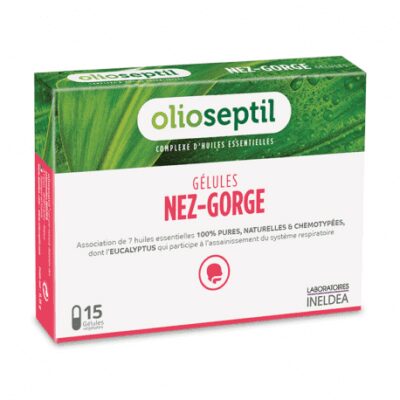 Complexe d'huiles essentielles - Gélules nez-gorge - 15 gélules