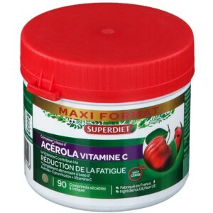 Acérola vitamine C - Goût cerise - 90 comprimés