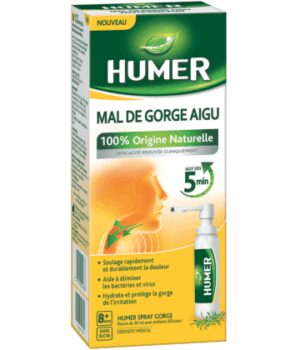 Humer - Mal de gorge aigu - 100% origine naturelle - 30ml