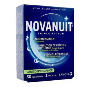 NOVANUIT - Triple action 15 jours sommeil - Boite de 30 comprimés