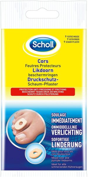 Feutres protecteurs cors - Soulage immédiatement - Protection anti-pressions et frictions - 9 feutres