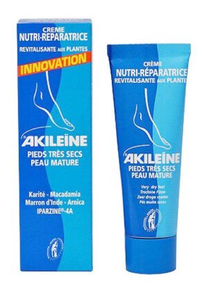 Akileïne - Crème nutri-réparatrice revitalisante - Pieds très secs et peau mature - 50ml