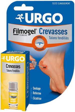Urgo folmogel crevasses - Soulage, referme, cicatrise - Talons fendillés - 7,5ml