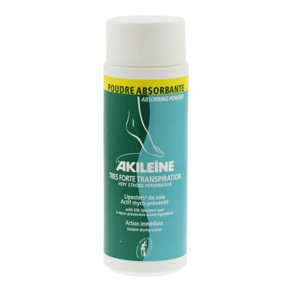 Akileïne - Poudre absorbante - Très forte transpiration - Action immédiate - 75g
