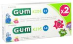 GUM kids - (2-6 ans) - Aide à la prévention des caries - Goût fraise - Lot de 2 x 50ml