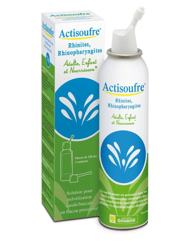 Actisoufre - Rhinites, rhinopharyngites - Adulte, enfant et nourrisson - 100ml