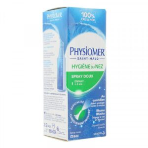 Physiomer - Hygiène du nez - Spray doux - Enfants +2ans - Au quotidien - Rhume / Rhinite - 135ml