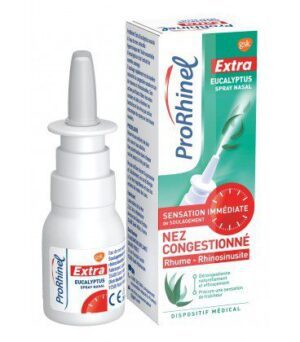 Prorhinel Extra eucalyptus - Spray nasal - Sensation immédiate pour nez congestionnés - Rhume / Rhinosinusite 20ml