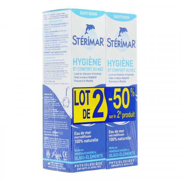 Stérimar - Hygiène et confort du nez - Enfants et adultes - Lot de 2 x 100ml