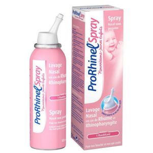 Prorhinel - Nez bouché / Nez qui coule - Lavage nasal en cas de rhume - Bébés - Lot de 2 x 100ml