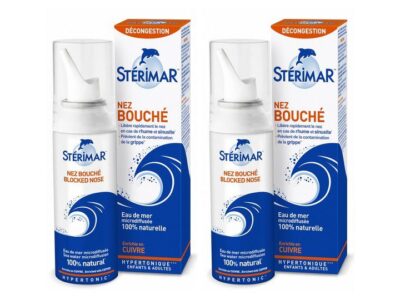 Stérimar - Nez bouché - Décongestion - Enrichie en cuivre - Lot de 2 x 100ml