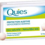 Quies - Protection auditive - Cire naturelle - Confort longue durée - 12 paires