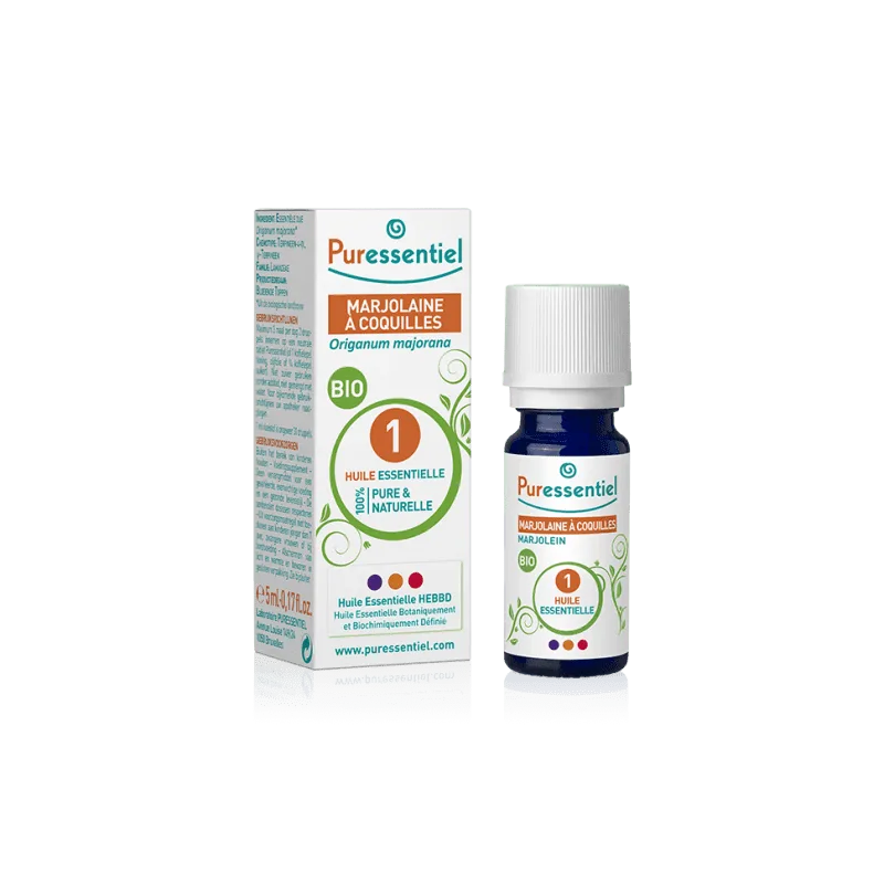 Puressentiel - Huile essentielle HEBBD - Marjolaine à Coquilles - Origanum majorana - 5ml