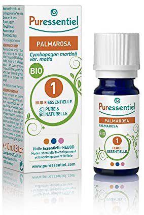Puressentiel - Huile essentielle HEBBD - Palmarosa - Cymbopogon martinii var. motia - 10ml