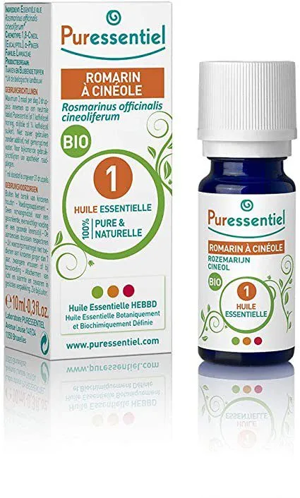 Puressentiel - Huile essentielle HEBBD - Romarin à Cinéole - Rosmarinus officinalis cineoliferum - 10ml