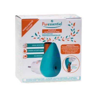 Puressentiel - Diffuseur ultrasonique prise - Clip & Diffuse pour huiles essentielles