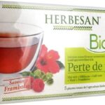 Herbesan BIO - Infusion naturellement aromatisée - Perte de poids - Saveur framboise - 20 sachets