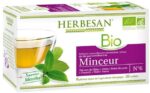 Herbesan BIO - Infusion naturellement aromatisée - Minceur - Saveur menthe - 20 sachets