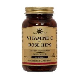 Solgar - Vitamine C avec Rose hips - Complément alimentaire - 100 comprimés