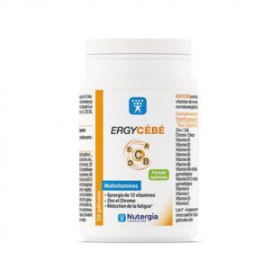 ERGYCÉBÉ - Multivitamines - Formule optimisée - Synergie de 12 vitamines, Zinc et Chrome, réduction de la fatigue - 90 gélules