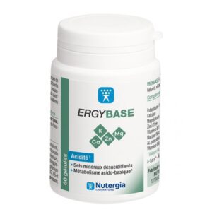 ERGYBASE - Sels minéraux désacidifiants - Métabolisme acido-basique - 60 gélules