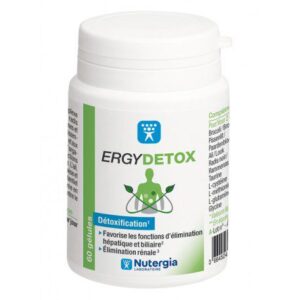 ERGYDETOX - Détoxification - Favorise les fonctions d'élimination hépatique et biliaire, élimination rénale - 60 gélules